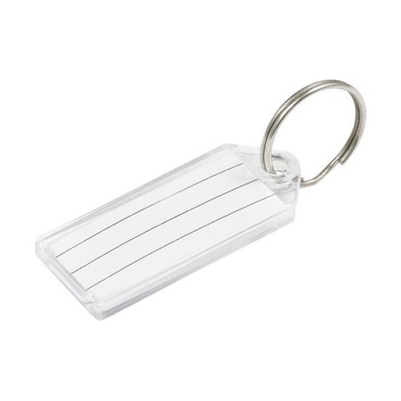 Hillman Hillman 5988522 Metal Silver Labeling & ID Key Ring - Pack of 50 5988522